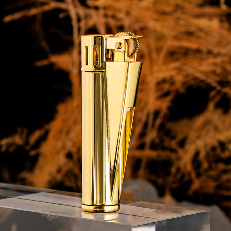 Encendedor de queroseno recargable, cilíndrico, sencillo y elegante