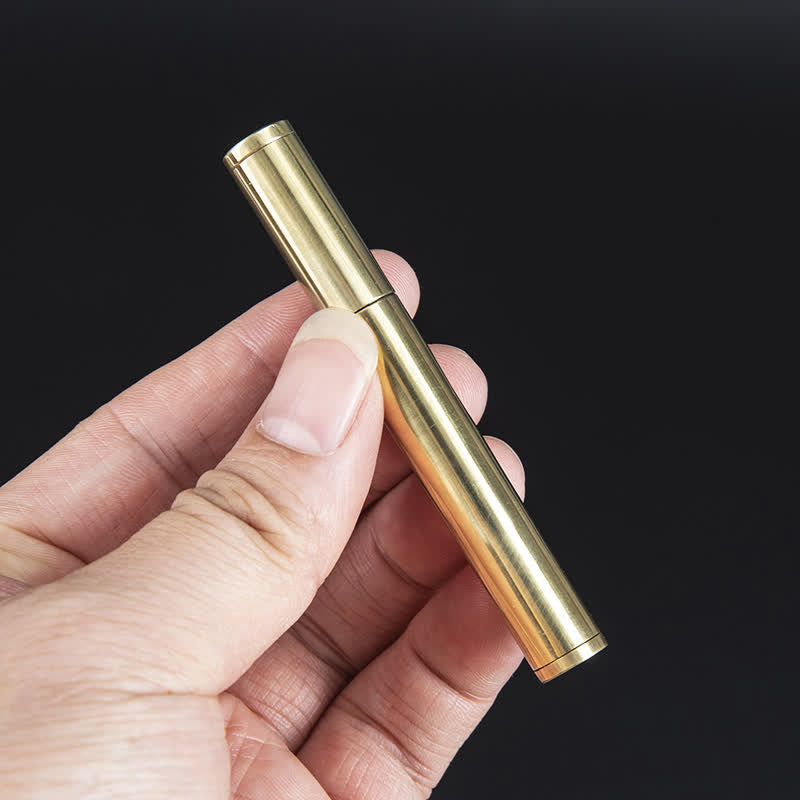 Encendedor de quesoseno recargable en forma de cigarrillo mini dorado de largo alcance