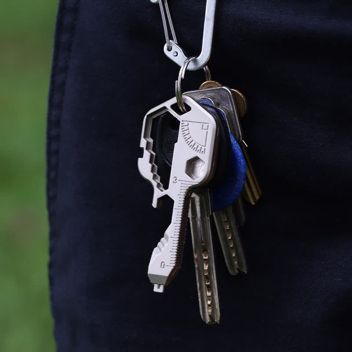 Mini llavero de herramientas comunes con forma de llave, 11 en 1 - image 0