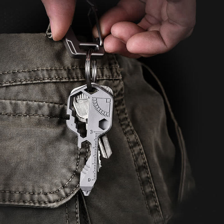 Mini llavero de herramientas comunes con forma de llave, 11 en 1 - image 10