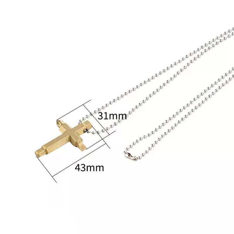 Colgante llavero con destornillador EDC en forma de cruz