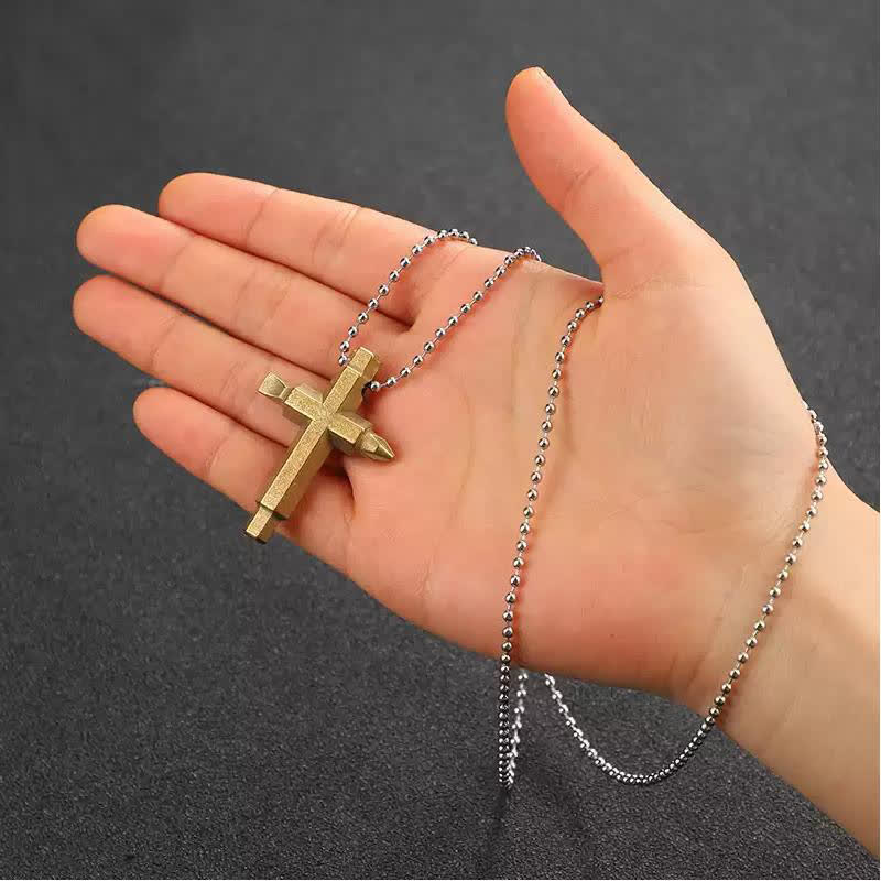 Colgante llavero con destornillador EDC en forma de cruz - image 1