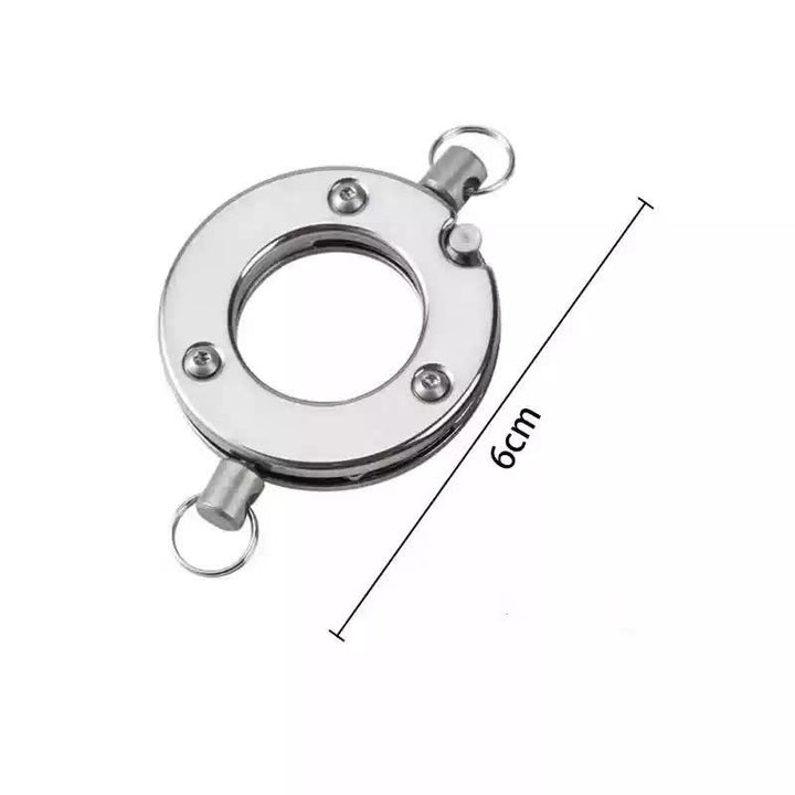 Mini navaja plegable con garra de águila EDC con llavero colgante
