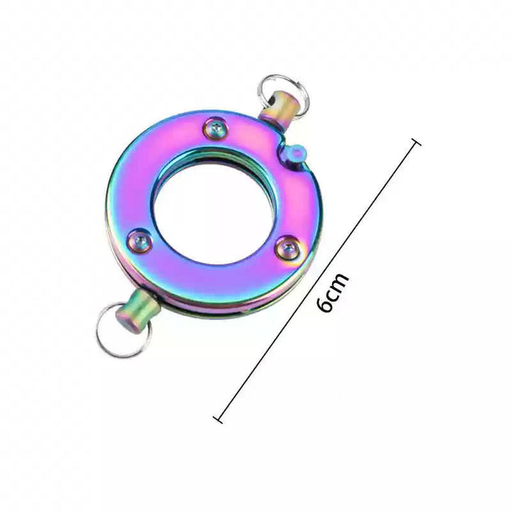 Mini navaja plegable con garra de águila EDC con llavero colgante