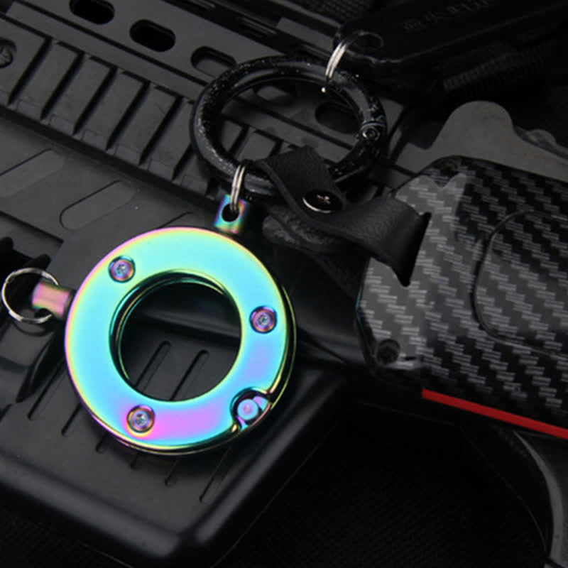 Mini navaja plegable con garra de águila EDC con llavero colgante