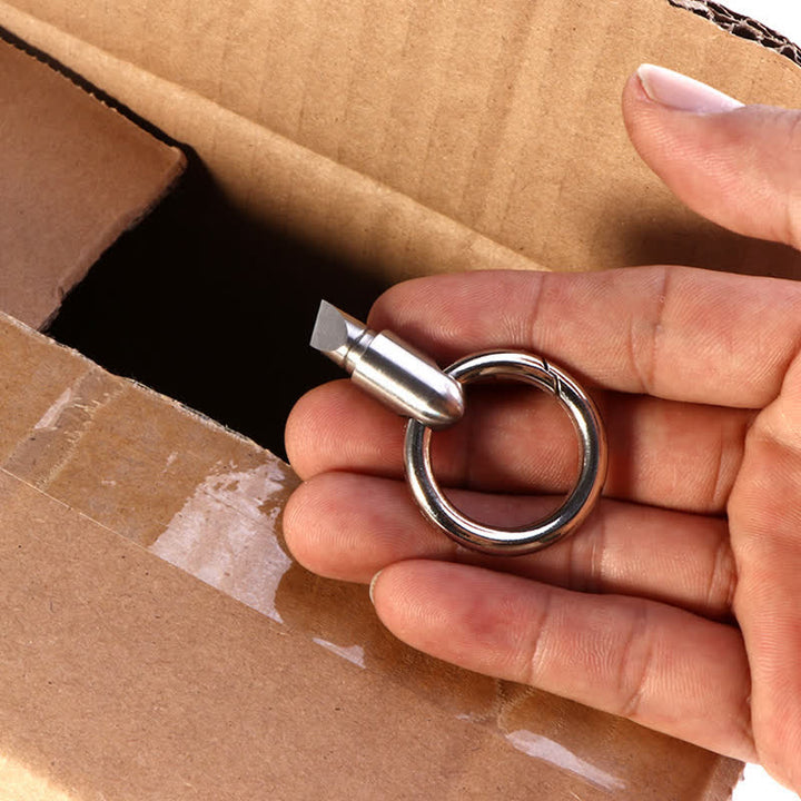 Mini llavero de bolsillo con cortador y desempaquetador de cápsulas - image 5