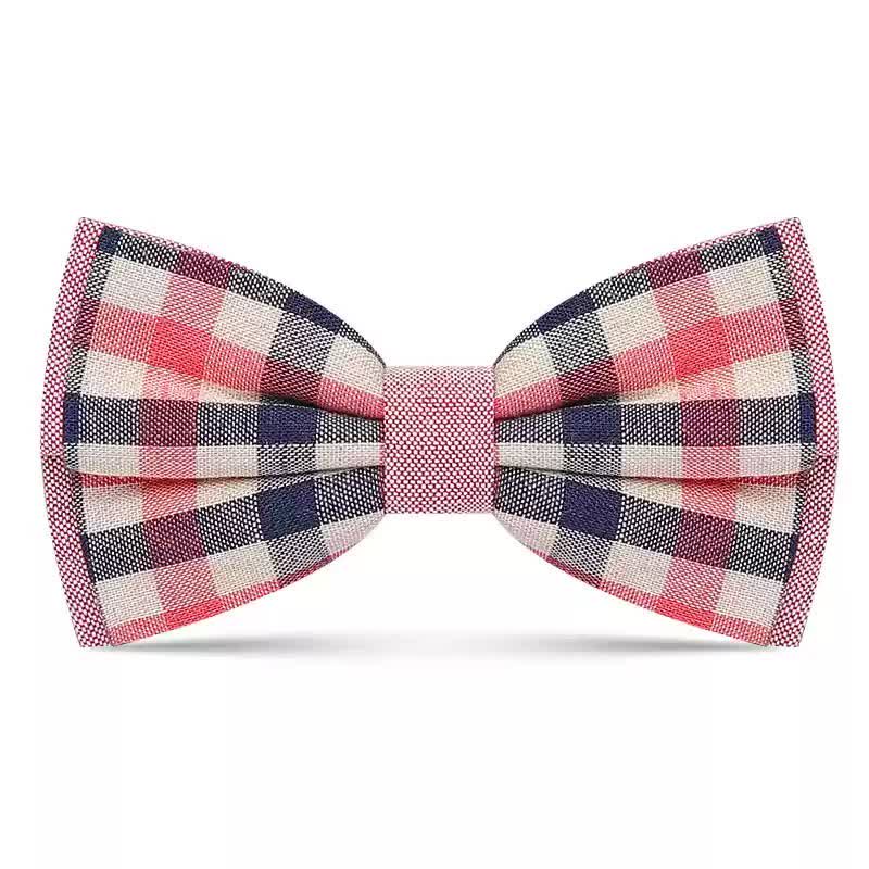 Pajarita con estampado de cuadros elegante y sencillo para hombre