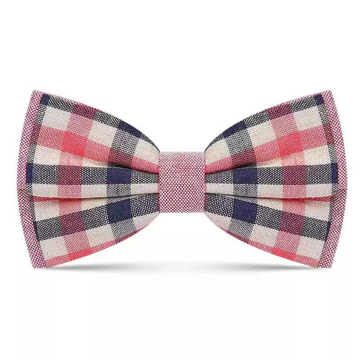 Pajarita con estampado de cuadros elegante y sencillo para hombre