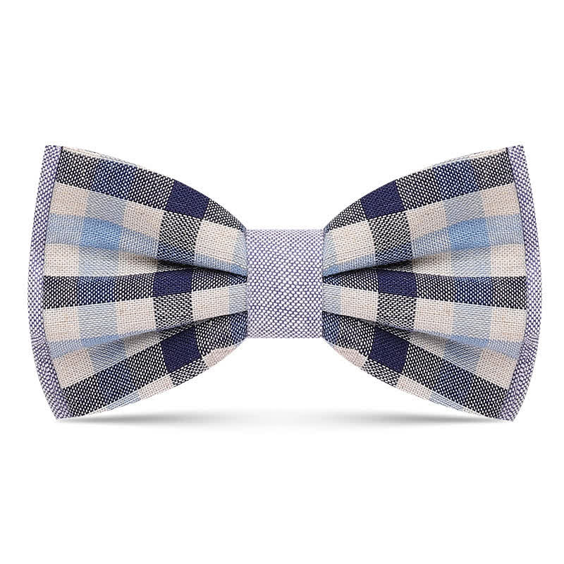 Pajarita con estampado de cuadros elegante y sencillo para hombre