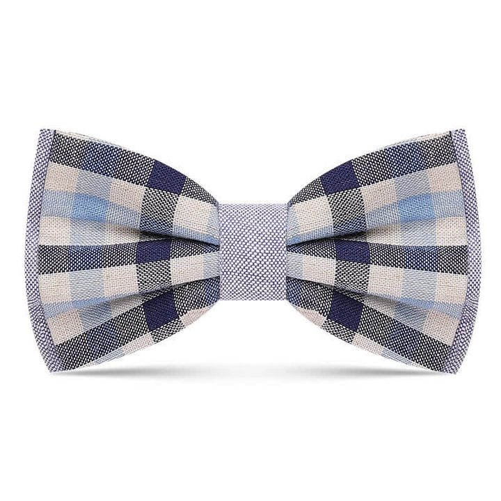 Pajarita con estampado de cuadros elegante y sencillo para hombre