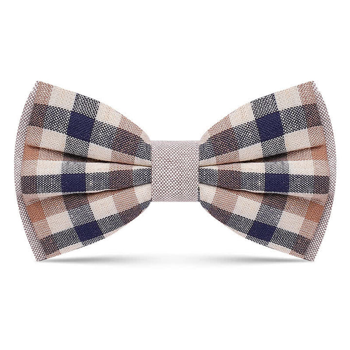 Pajarita con estampado de cuadros elegante y sencillo para hombre