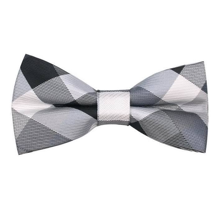 Corbata estrecha informal a cuadros modernos para hombre