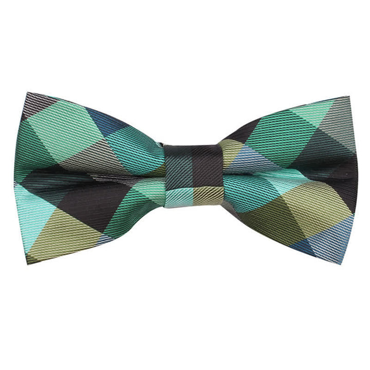 Corbata estrecha informal a cuadros modernos para hombre