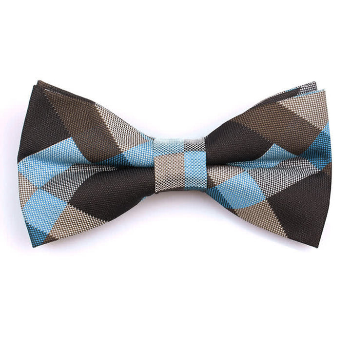 Corbata estrecha informal a cuadros modernos para hombre