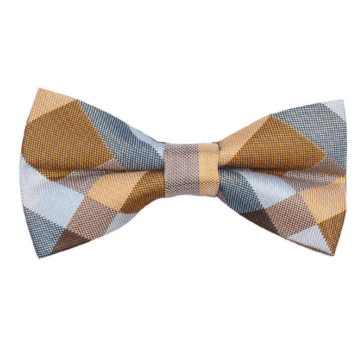 Corbata estrecha informal a cuadros modernos para hombre
