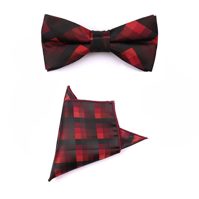 Corbata estrecha informal a cuadros modernos para hombre
