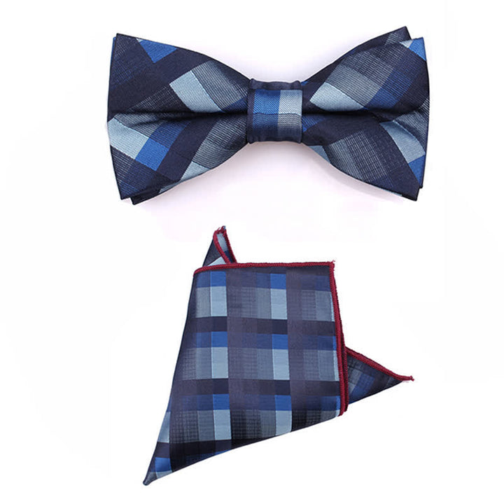 Corbata estrecha informal a cuadros modernos para hombre
