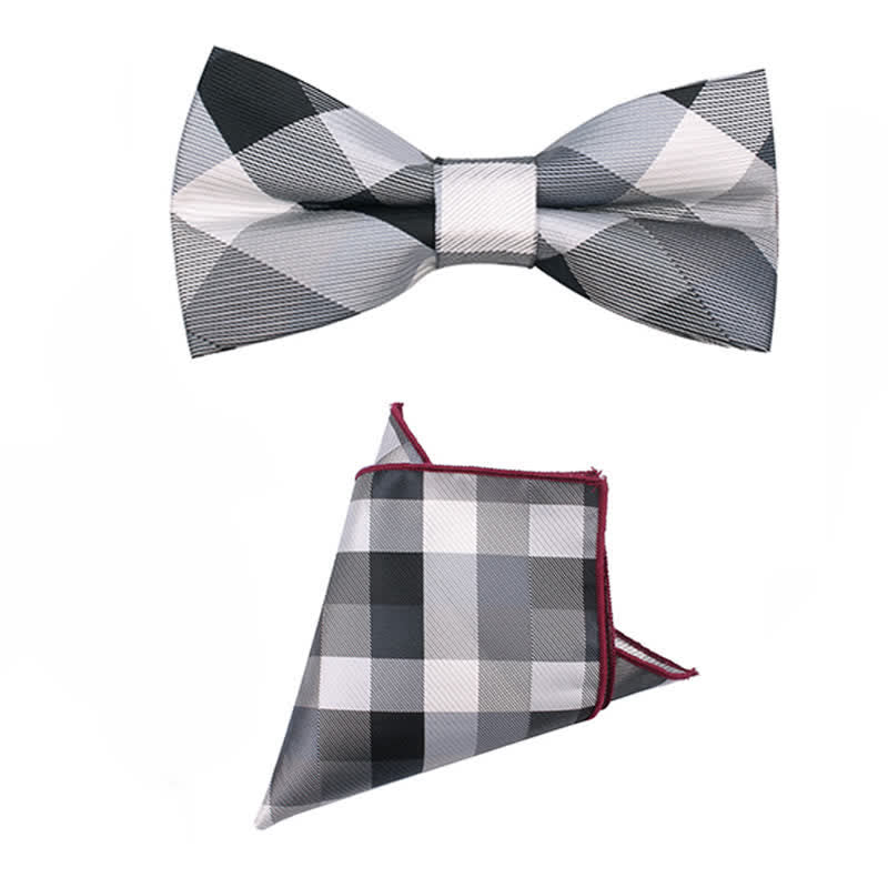 Corbata estrecha informal a cuadros modernos para hombre