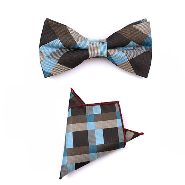 Corbata estrecha informal a cuadros modernos para hombre