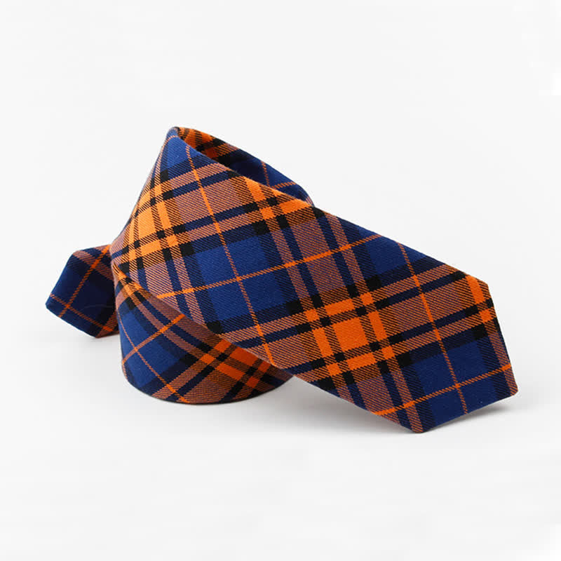 Corbata de lazo con estampado de cuadros a la moda para hombre
