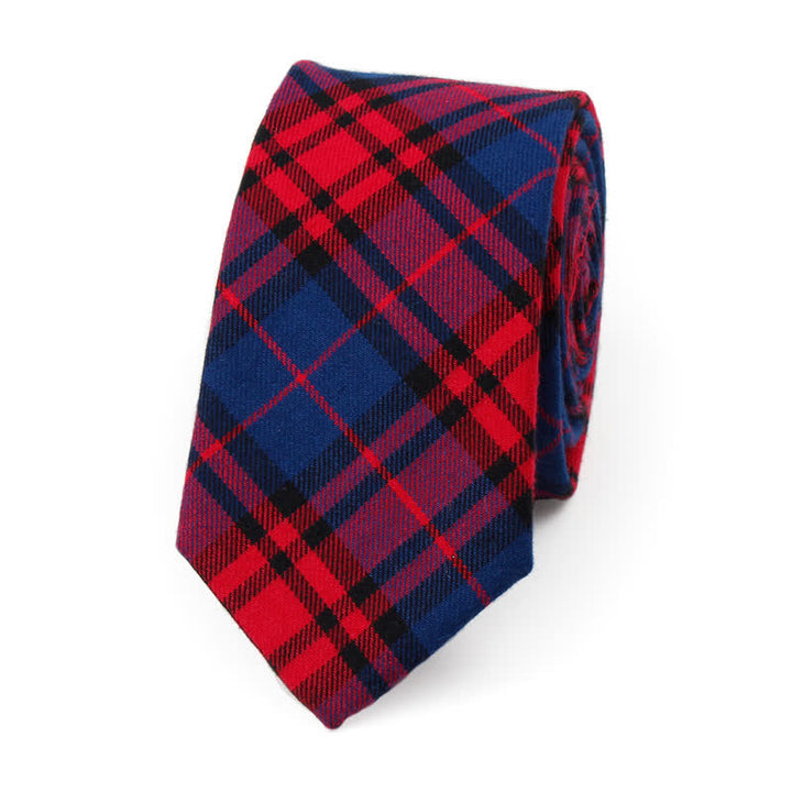 Corbata de lazo con estampado de cuadros a la moda para hombre