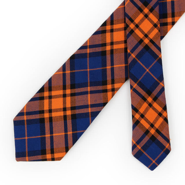 Corbata de lazo con estampado de cuadros a la moda para hombre