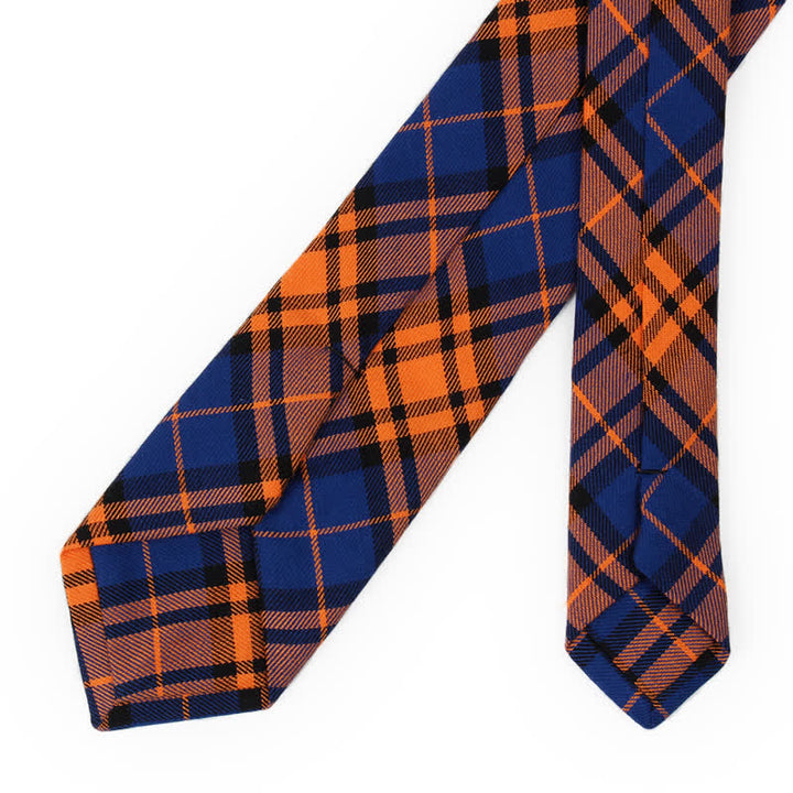 Corbata de lazo con estampado de cuadros a la moda para hombre