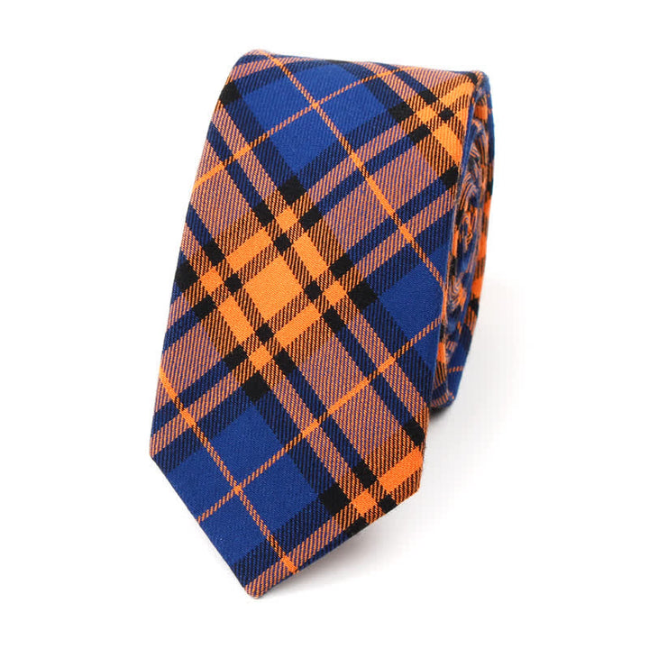 Corbata de lazo con estampado de cuadros a la moda para hombre