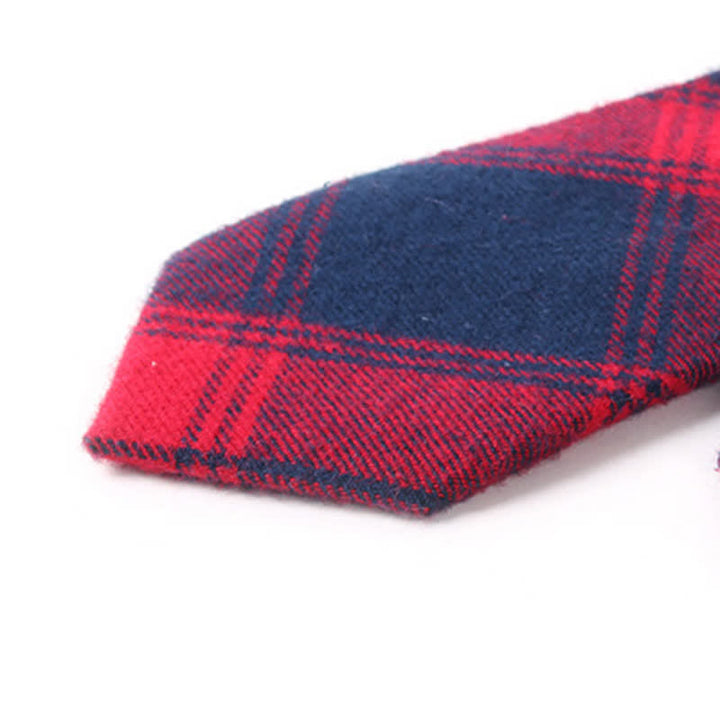 Accesorio para traje formal de hombre, corbata de algodón a cuadros