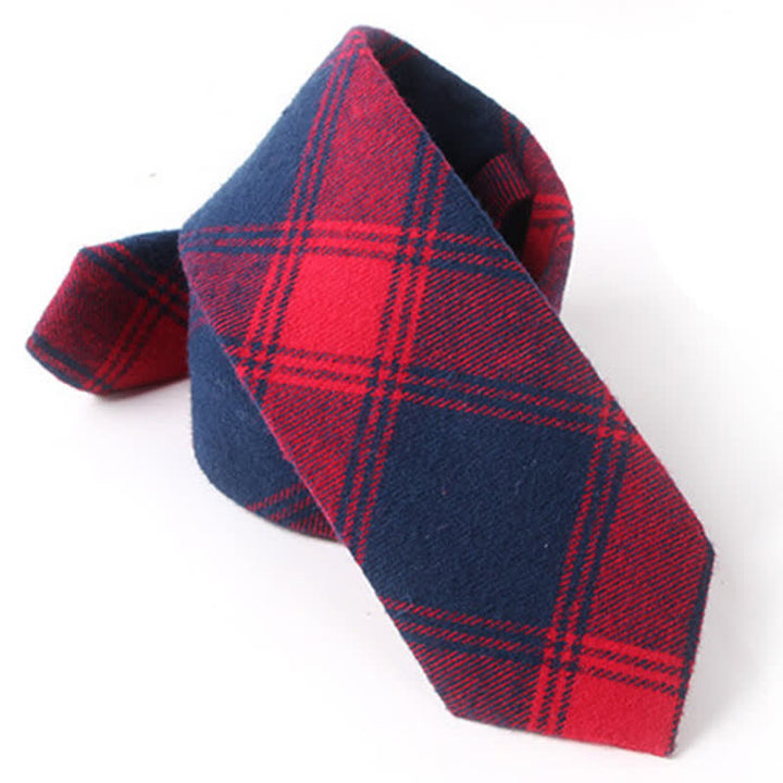 Accesorio para traje formal de hombre, corbata de algodón a cuadros