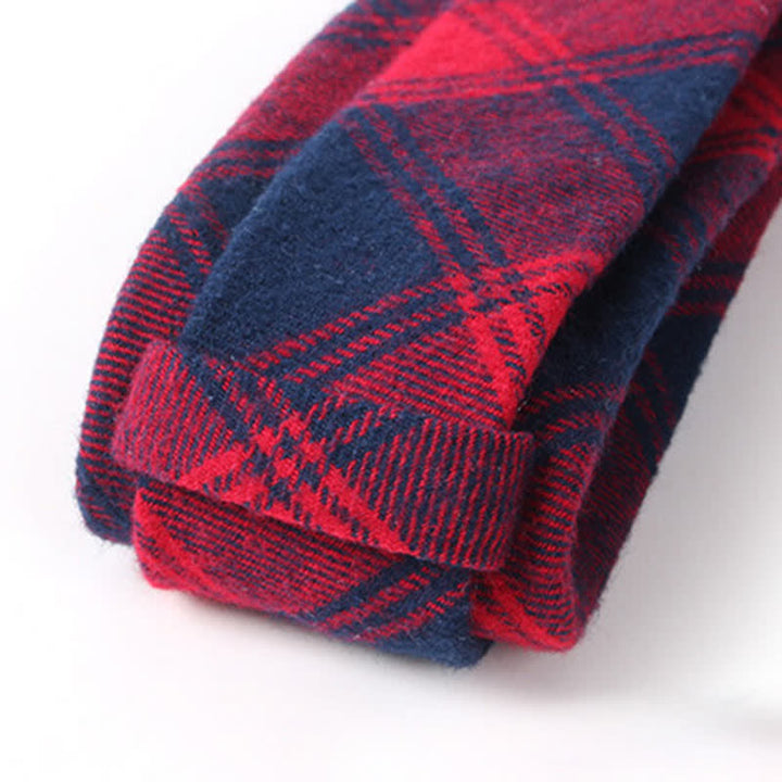 Accesorio para traje formal de hombre, corbata de algodón a cuadros