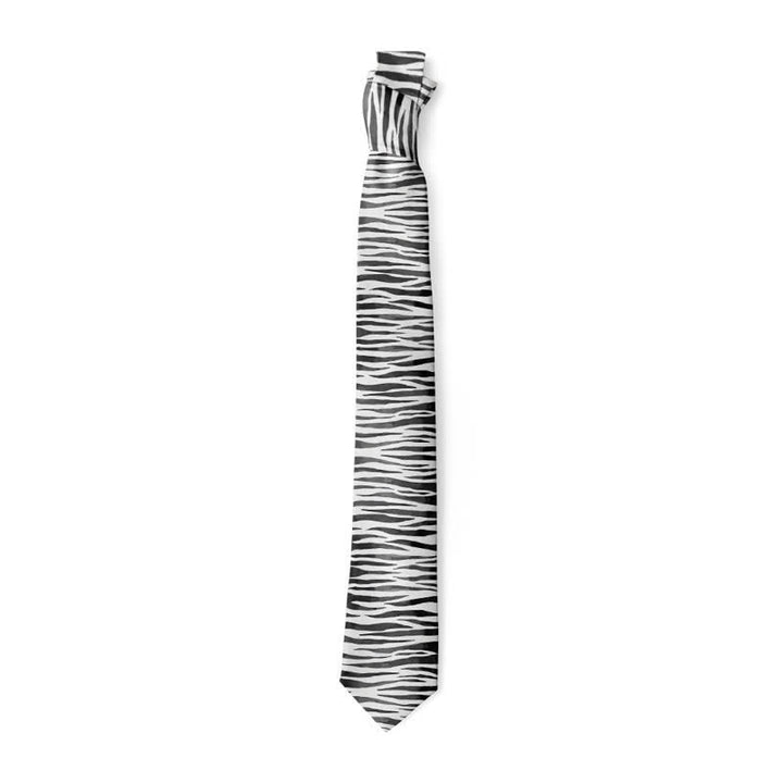 Corbata divertida y elegante con estampado de piel de animal para hombre