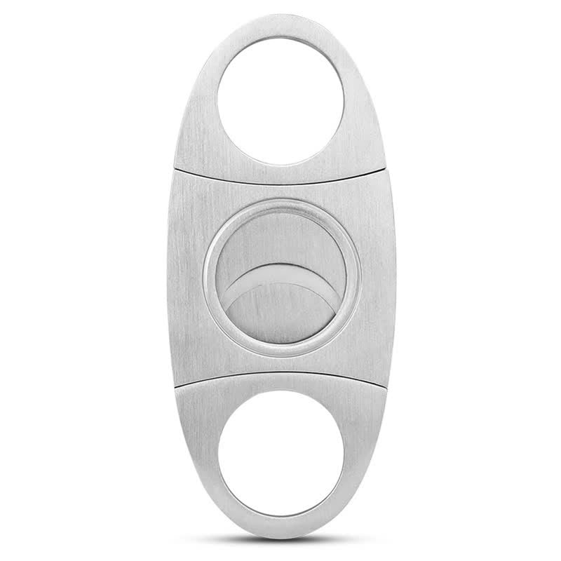 Estuche de cuero para humidor de puros de 3 dedos con cortador de puros