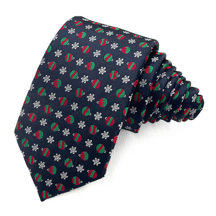 Corbata para hombre con motivos navideños divertidos de Papá Noel