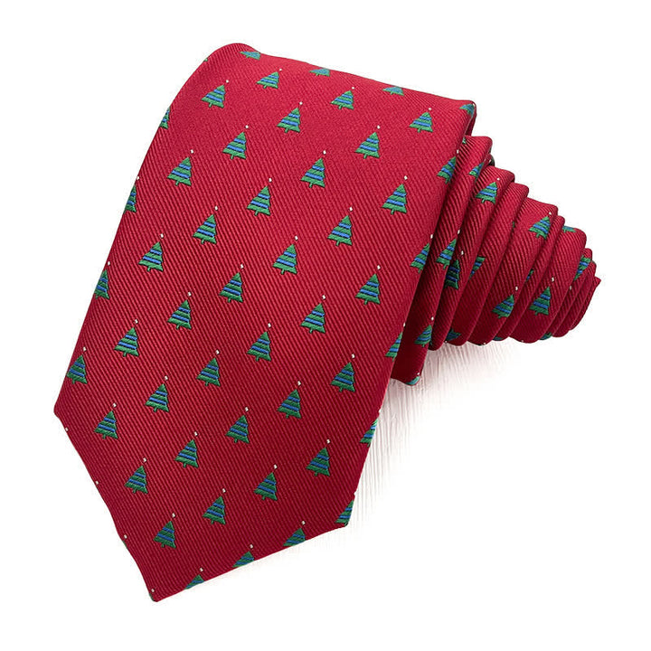 Corbata para hombre con motivos navideños divertidos de Papá Noel