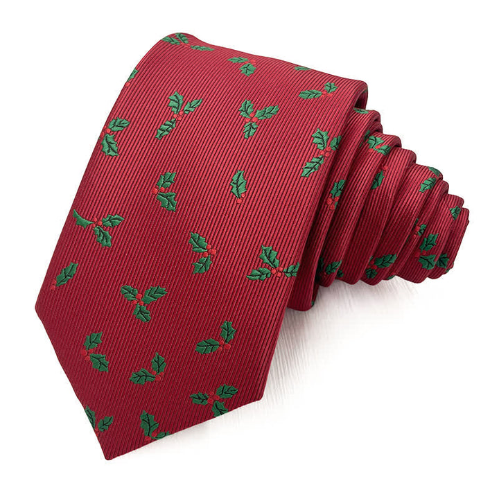 Corbata para hombre con motivos navideños divertidos de Papá Noel