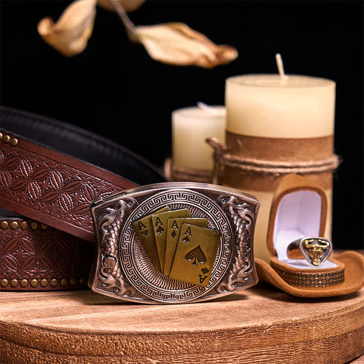 Juego de hebillas de cinturón con forma de cuchillo oculto, estilo retro, con anilla de toro, para armar uno mismo.