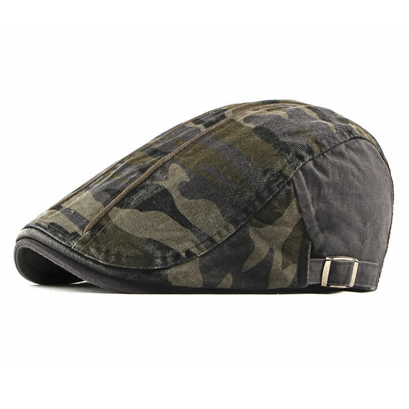 Boina de algodón con estilo camuflaje