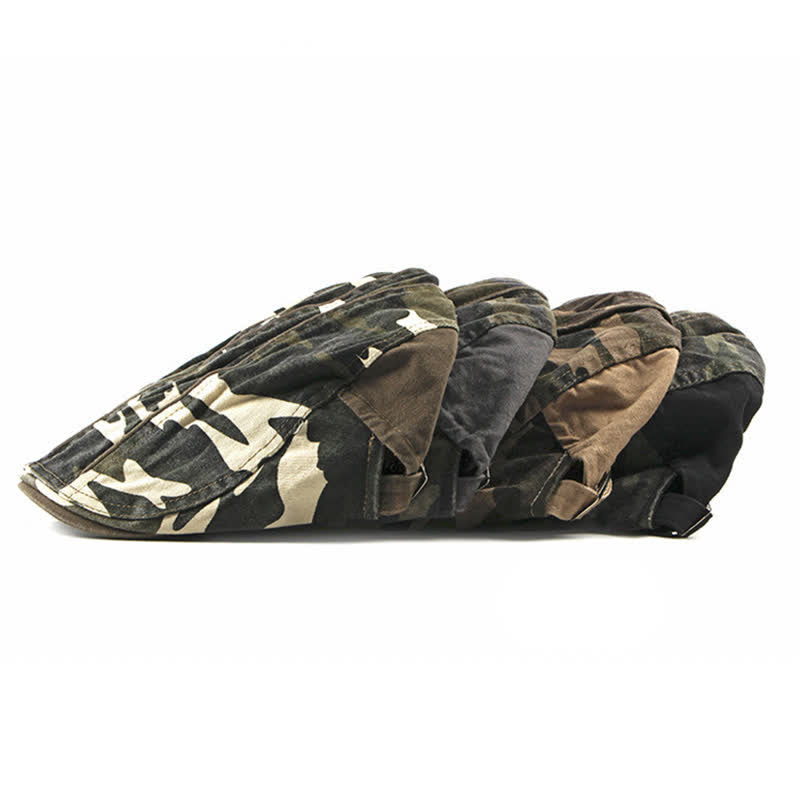 Boina de algodón con estilo camuflaje