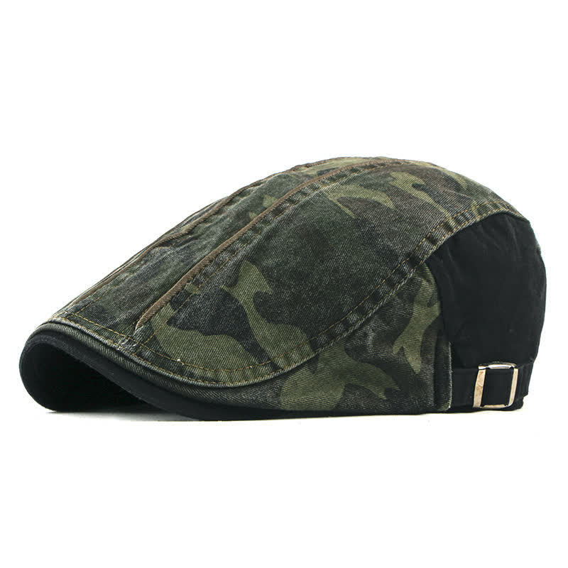 Boina de algodón con estilo camuflaje