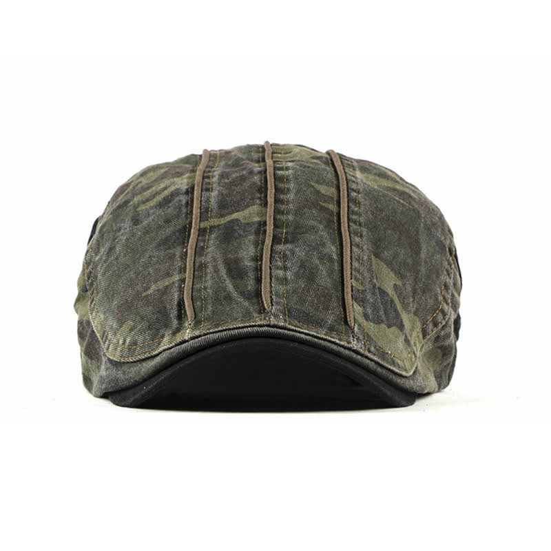 Boina de algodón con estilo camuflaje