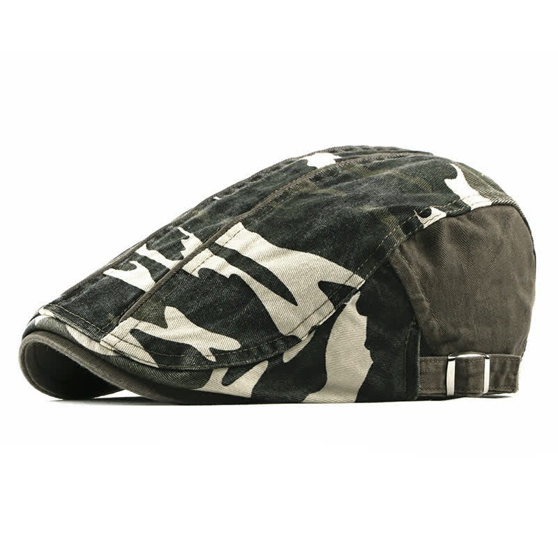 Boina de algodón con estilo camuflaje