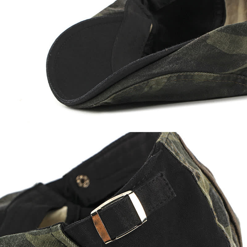Boina de algodón con estilo camuflaje