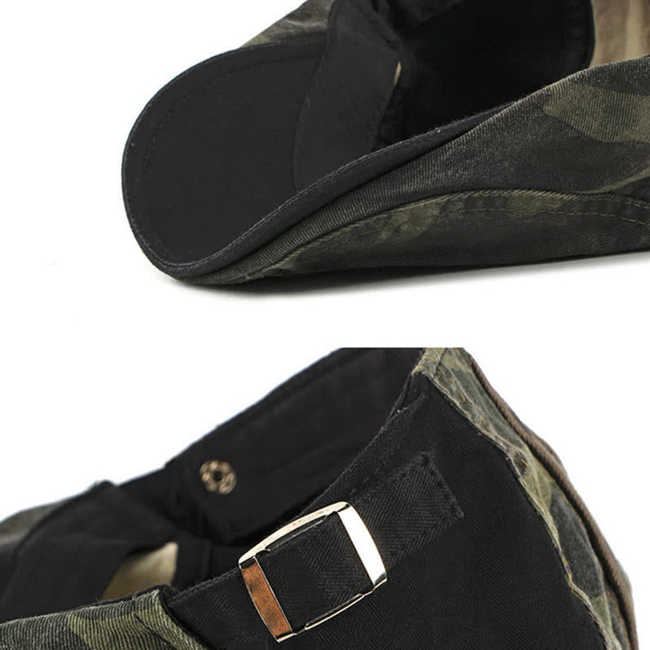 Boina de algodón con estilo camuflaje