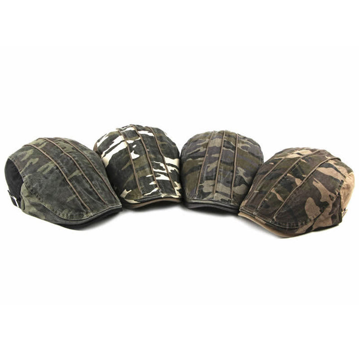 Boina de algodón con estilo camuflaje