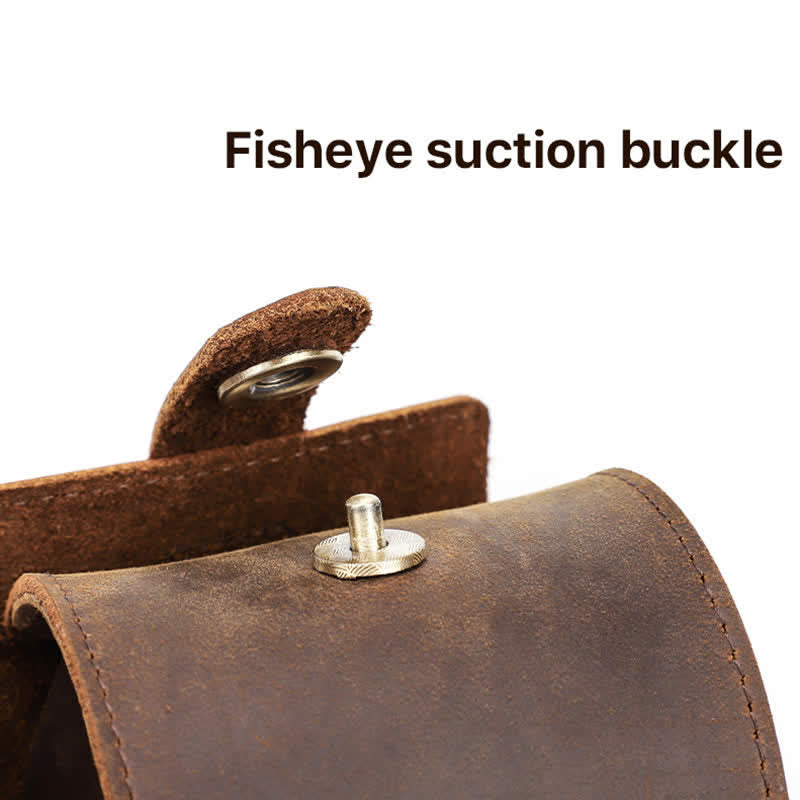 Estuche de viaje de cuero con nombre personalizado para reloj