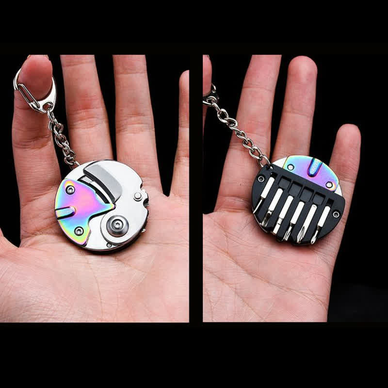 Cuchillo multiusos 8 en 1, destornillador, herramienta EDC, llavero - image 6