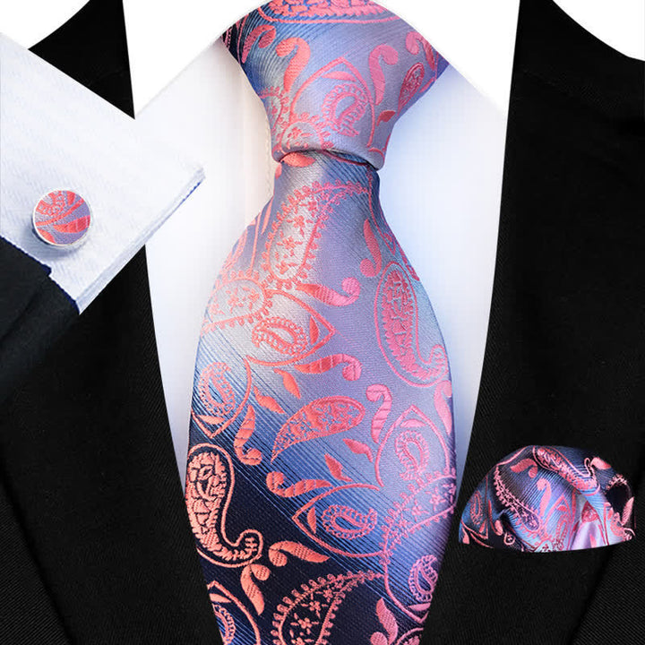 Conjunto de 3 corbatas de cachemira con degradado elegante para hombre