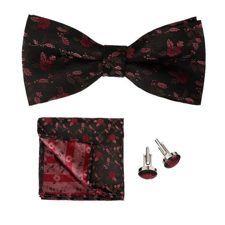 Conjunto de 3 pijamas cuadradas de bolsillo con flores de colores para hombre
