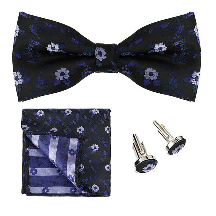 Conjunto de 3 pijamas cuadradas de bolsillo con flores de colores para hombre